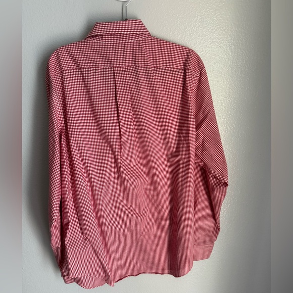 Lauren Ralph Lauren Red Checkered Button-Up Shirt Size 16 36/37 - Picture 3 of 5